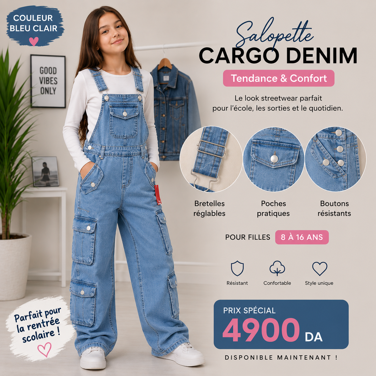 Cargo Fillette Enfant Pepe Jeans