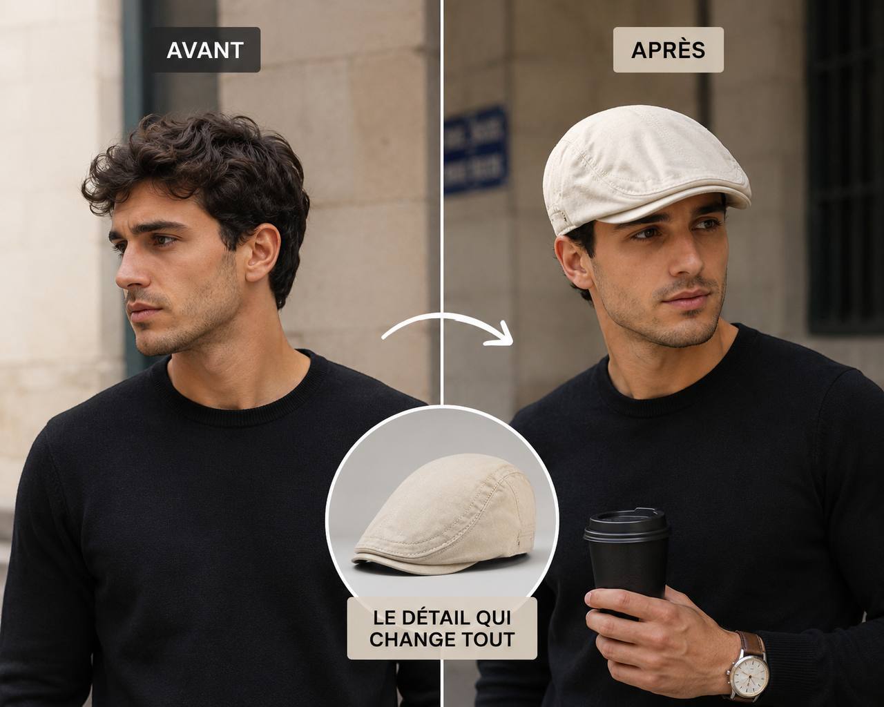 Casquette Plate 100% Réglage de Couleur Beige