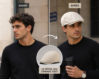 Casquette Plate 100% Réglage de Couleur Beige